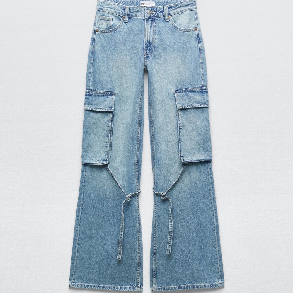 Zara Belt Loop Cargo Jeans